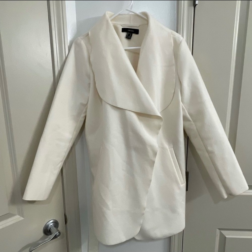 Forever 21 White Trench Coat